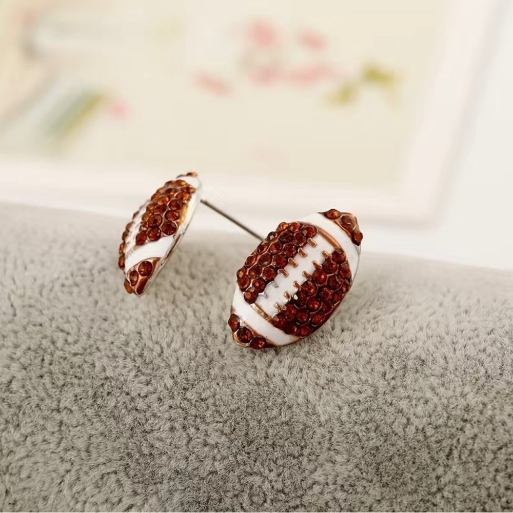 Football earrings new with tags